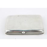 Antique hallmarked 1902 Chester silver cigarette case with gilded inside maker - William Neale or