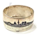 Silver Persian Neillo signed napkin ring, approximate total weight: 45g.