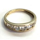 14ct Gold QVC stone set ring weight 2.8g, as shown good condition