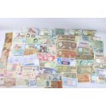 Assorted World Banknotes mixed denominations & currencies Inc vintage, German, Cuba Etc items are in