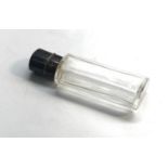 antique silver top enamel perfume bottle uncleaned condition measures approx 8cm