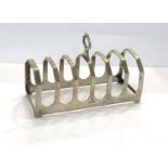 Vintage silver toast rack Sheffield silver hallmarks weight 77g, condition good antique condition