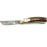 Stan Shaw pocket knife, Sheffield England BEM Stainless, measures approximately: 19 cm length with