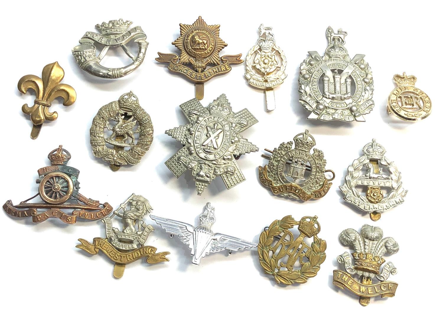 15 Military cap badges, as shown condition