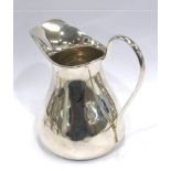 Silver cream jug on flat base Birmingham 1913 weight 94g