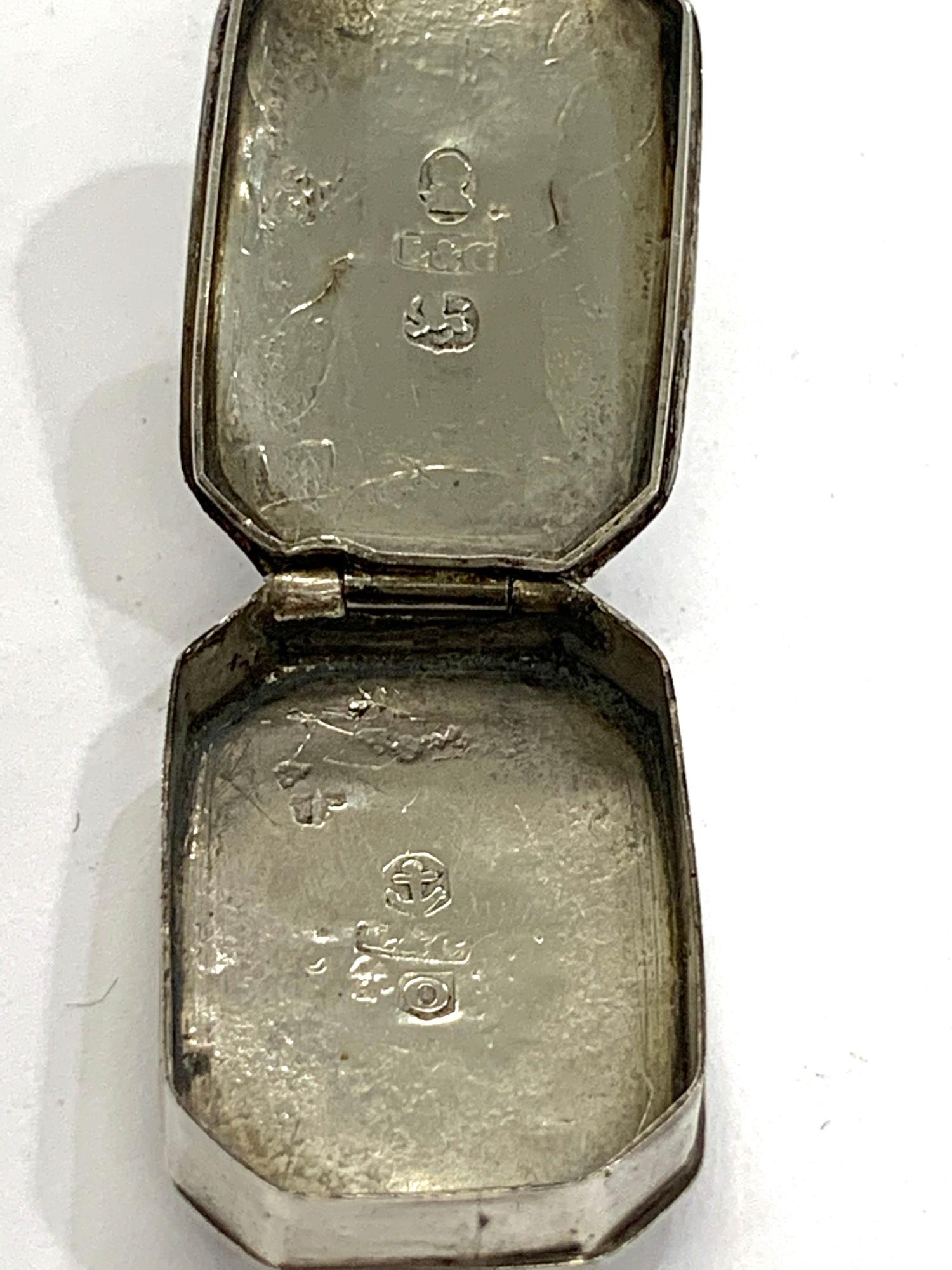 Antique Georgian silver pill box makers L&C Birmingham silver hallmarks age related wear please - Image 2 of 3