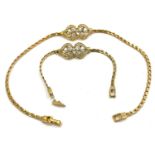 Attwood and Sawyer A&S Diamante necklace and matching bracelet