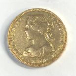 1864 Spanish Queen Isabella 100 Reales Spanish gold Coin please see images for grade and condition
