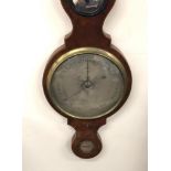 Antique mahogany 5 piece banjo barometer in need of restoration