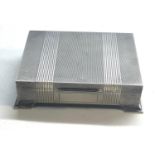 Vintage silver cigarette box Birmingham silver hallmarks good condition small dent on lid as shown