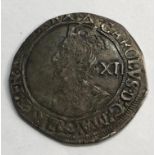 Charles 1st 1625-49 silver coin measures approx 31mm dia weight 6g please see images for grade and