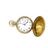 Vintage gents admiral rolled gold full hunter pocket watch hand-wind working (No warranty given)