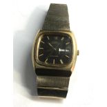 Large vintage Omega Megaquartz 32 KHz Seamaster gold tone wristwatch watch is in good condition