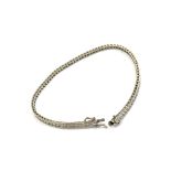 9ct Gold ladies diamond tennis bracelet, approximate bracelet length 18.5cm