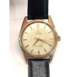 Vintage Omega automatic Seamaster stainless steel back watch is ticking but no warranty given