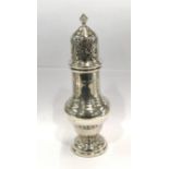 Round sugar caster Birmingham hallmarks, does have dent as seen in image weight 124g