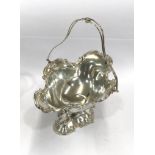 Silver fruit basket made in Sheffield 1924 weight 160g