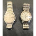2 x Vintage gents Seiko/ Seiko 5 wristwatches Automatic working (No warranty given) Inc 17 & 21