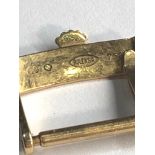 Original 18ct Gold Rolex strap buckle full 18ct gold hallmarks weight 3.5g good condition