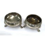Matched pair of 18th century Georgian salts weight 84g