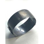 Charles Horner silver bangle full chester silver hallmarks measures approx 2.5cm wide in good