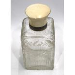 Silver and Ivory dressing table jar, London 1927