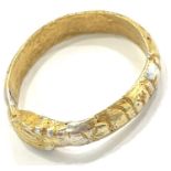 Medieval silver gilt ring, approximate weight 4g