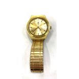 Vintage gents Tissot Seastar gold tone wristwatch automatic working (No warranty given) w/ gold tone
