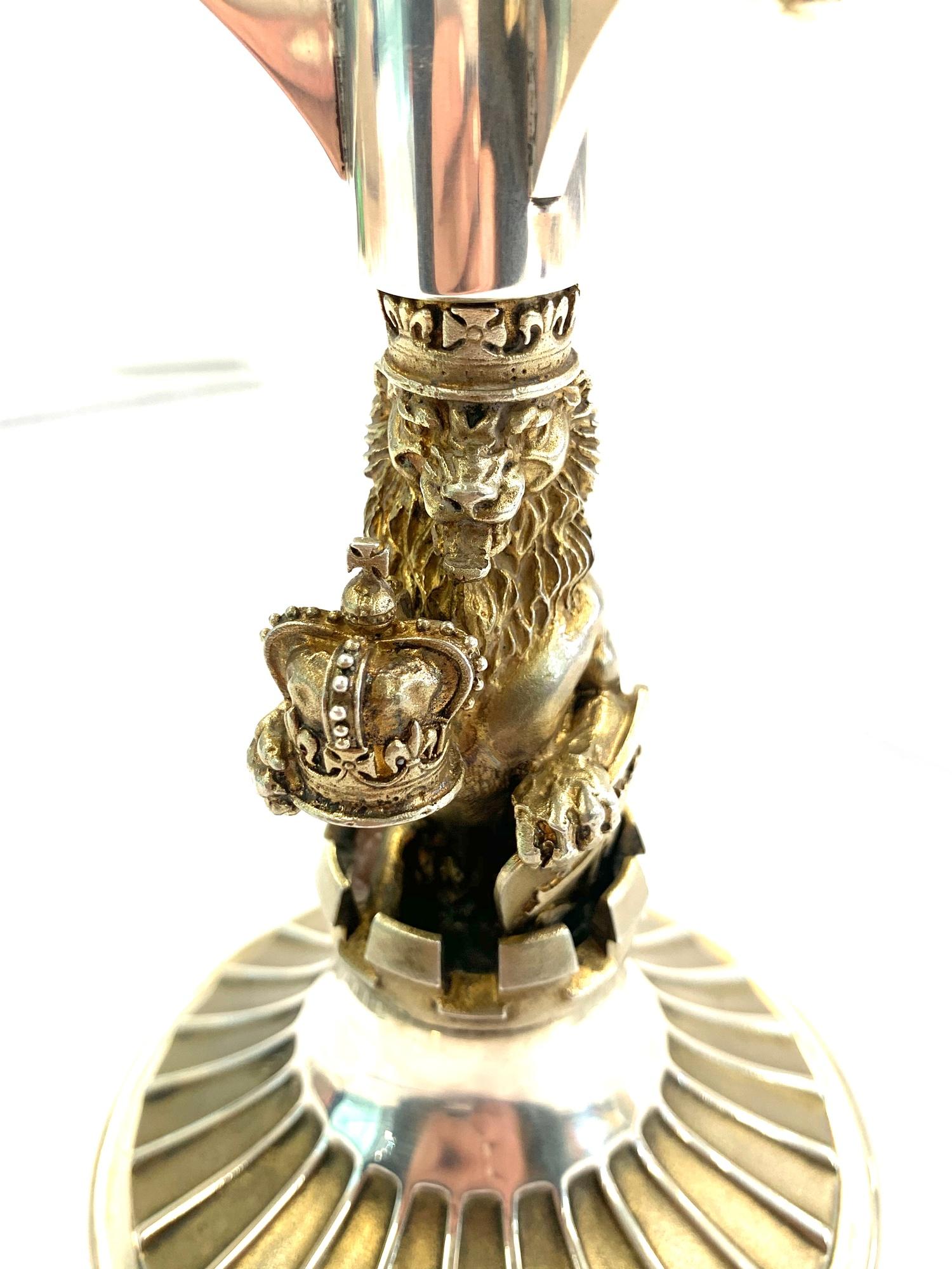 A limited edition Silver Candelabrum produced by Aurum to commemorate the 1977 Royal Silver Jubilee, - Image 2 of 7