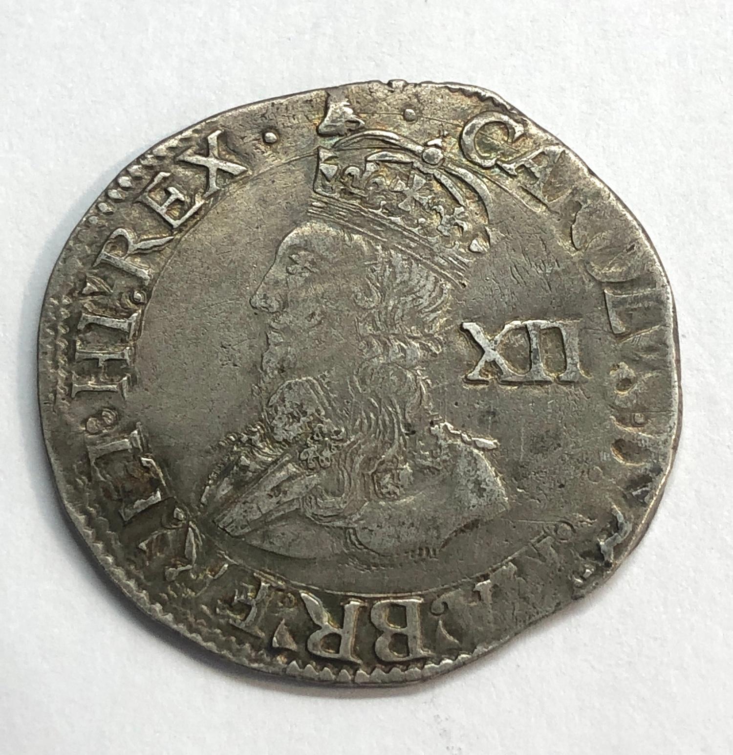 Charles 1st 1625-49 silver coin measures approx 30mm dia weight 6.1g please see images for grade and - Image 2 of 2