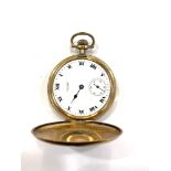 Vintage gents Waltham open faced rolled gold full Hunter pocket watch hand-wind spares and