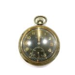 Vintage gents Moeris GSTP WW2 military issued pocket watch hand-wind spares and repairs w/ 15
