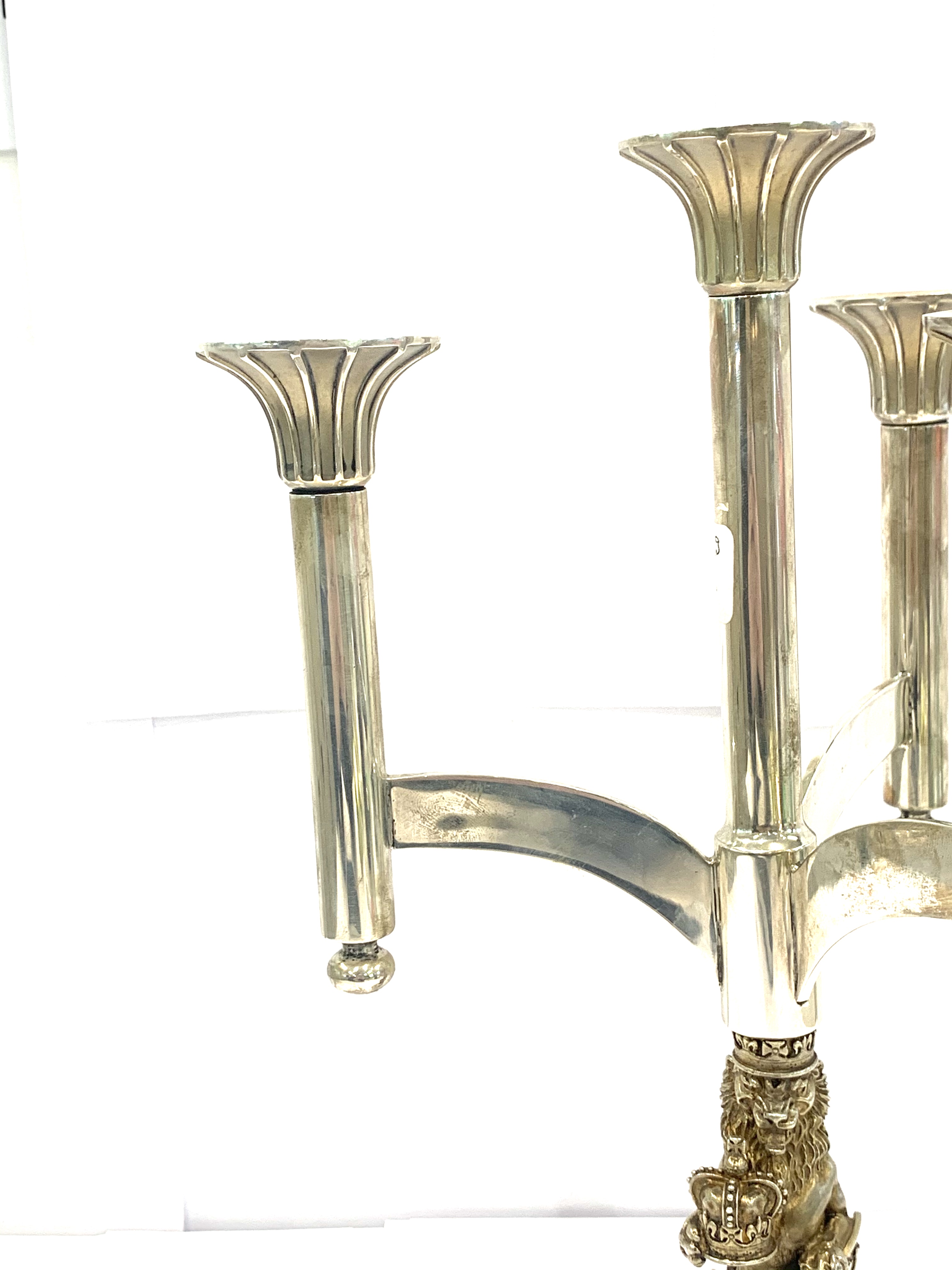 A limited edition Silver Candelabrum produced by Aurum to commemorate the 1977 Royal Silver Jubilee, - Image 6 of 7