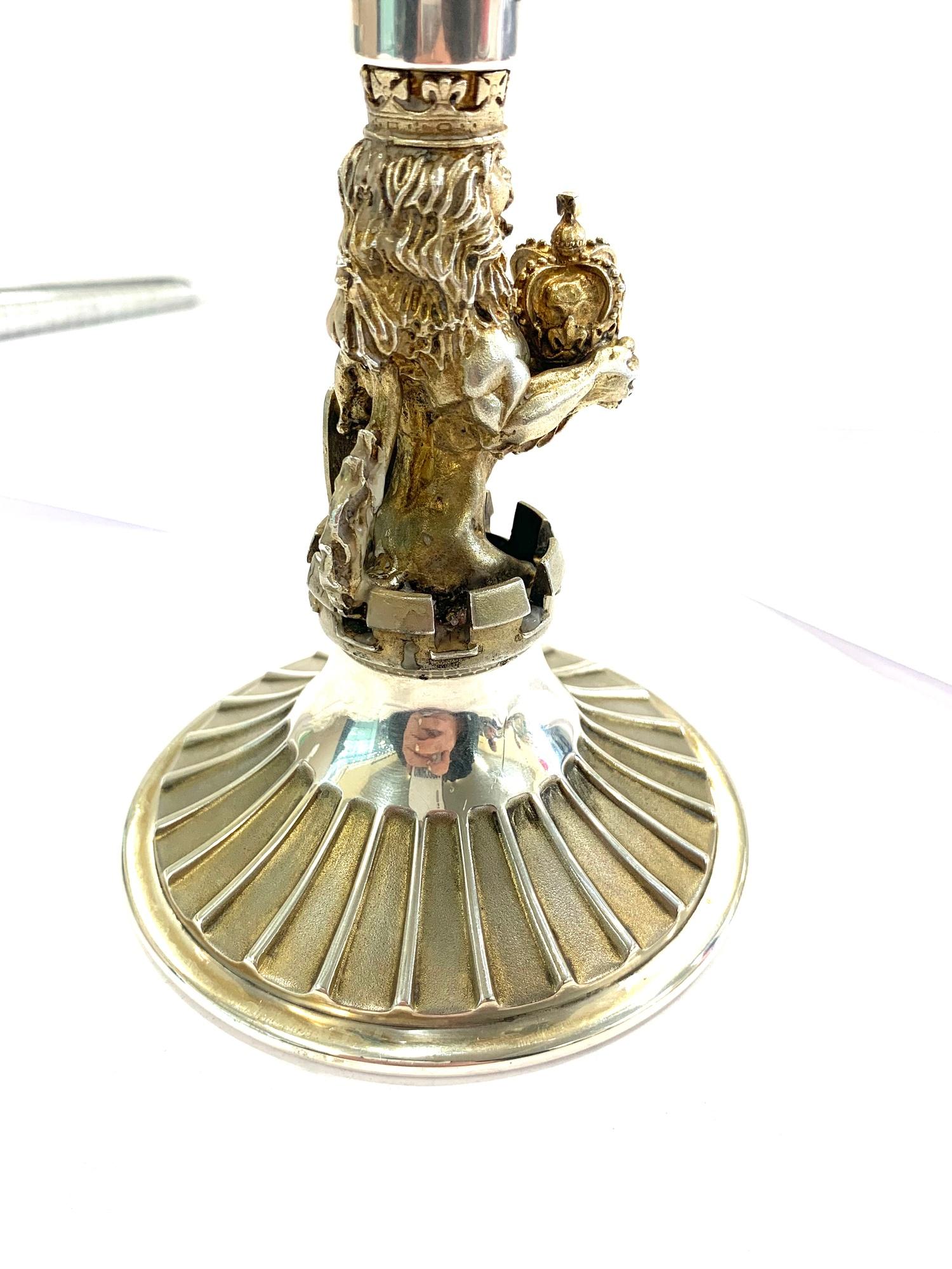 A limited edition Silver Candelabrum produced by Aurum to commemorate the 1977 Royal Silver Jubilee, - Image 4 of 7