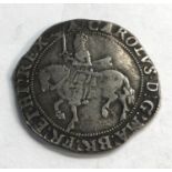 Charles 1st 1625-49 silver coin measures approx 34mm dia weight 15.1g please see images for grade