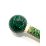 Shargreen walking stick, with lapis ball head