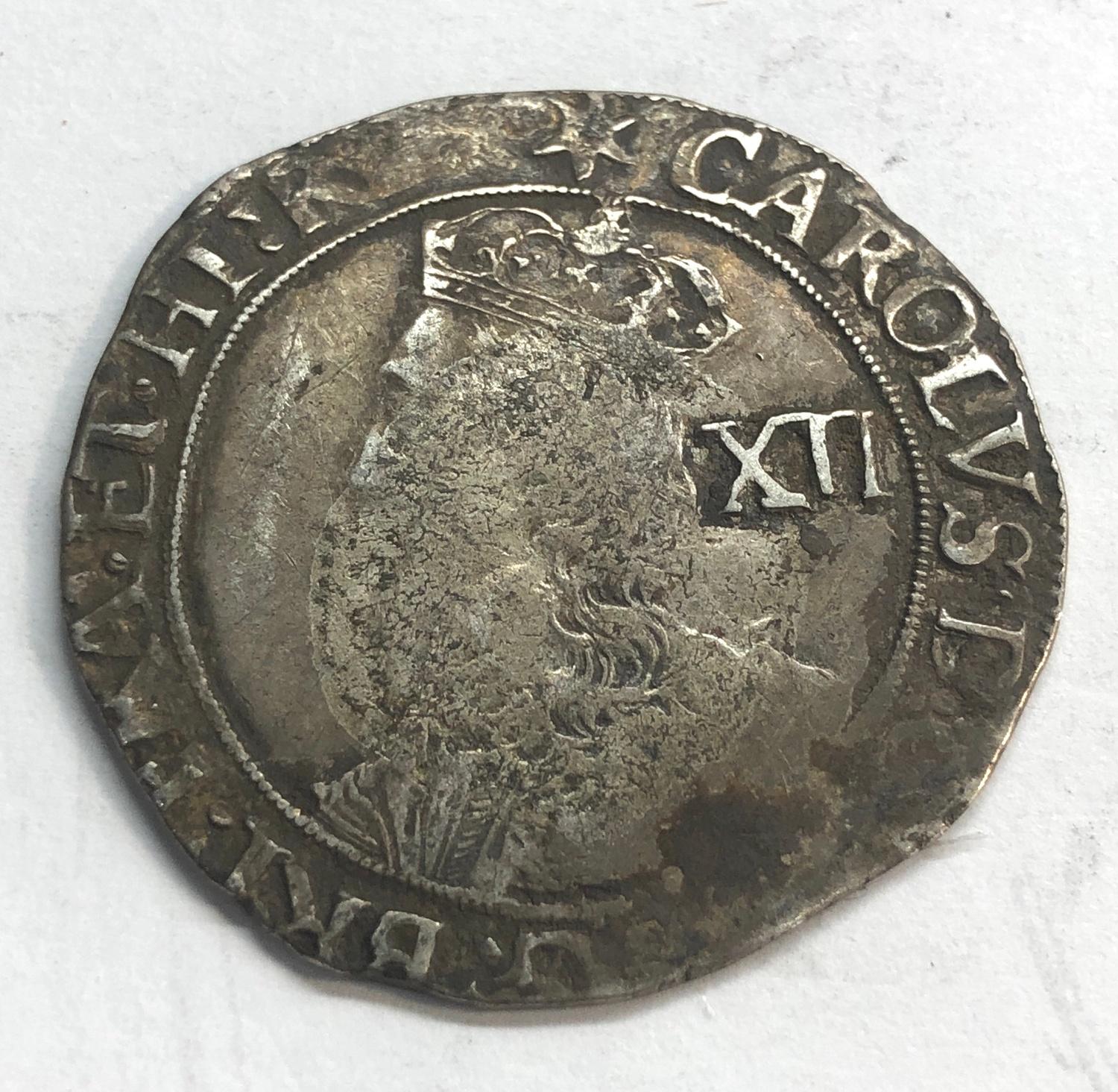Charles 1st 1625-49 silver coin measures approx 30mm dia weight 6.1g please see images for grade and