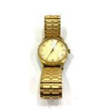 Vintage Gents Certina gold tone wristwatch hand-wind working (No warranty given) w/ gold tone