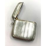 Antique silver match striker / vesta, Birmingham silver hallmarks, total approximate weight 35.3g