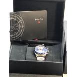 New boxed Rolex Tudor Geneve chronograph model 70330b as new in box with paperwork never been worn