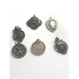 Collection of silver fobs please see images for details