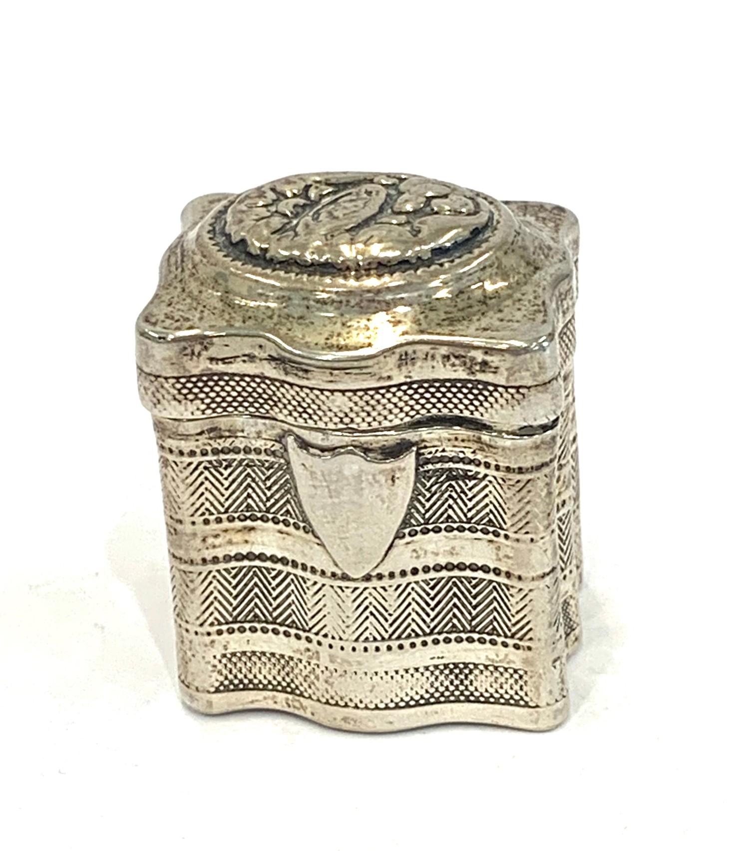 Antique dutch silver box