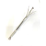 Silver folding cocktail stirrer