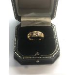 Antique 15ct gold diamond and ruby ring please see images for details
