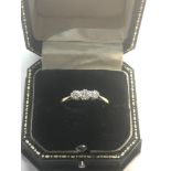 18ct & platinum 3 stone diamond ring