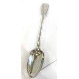 Victorian silver basting spoon