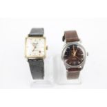 Vintage gents wristwatches Inc. Orator Globemaster etc in vintage condition signs of use & age see p