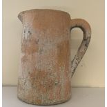 A terracotta vintage jug