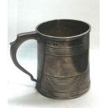 Georgian silver tankard London silver hallmarks dents and repairs please see images for details