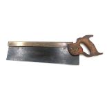 Early 20th Century little used B/B Tenon saw by Henry Disston & Sons, Philadelphia, the cast steel